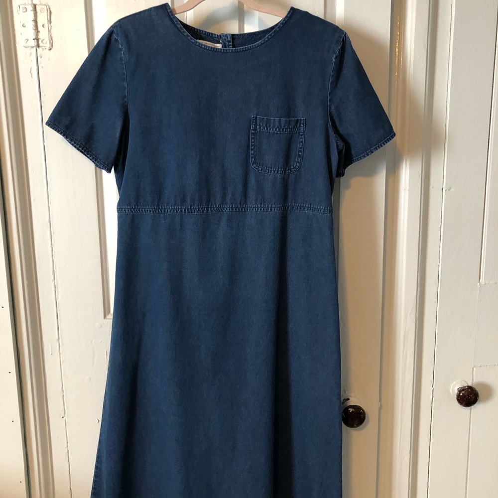 Talbots lightweight denim short sleeve dress